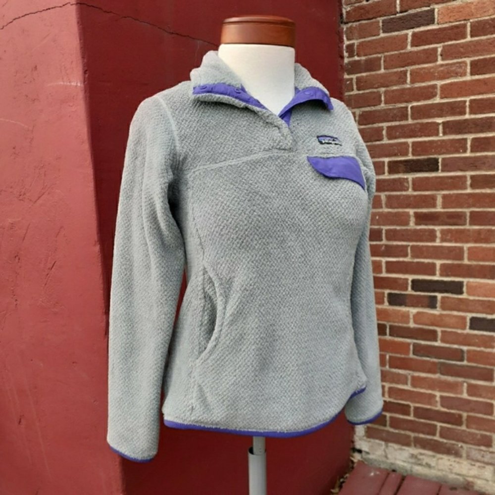 Patagonia Re tool Snap T Pullover Sweatshirt Sweater Jacket XS Gray Fall